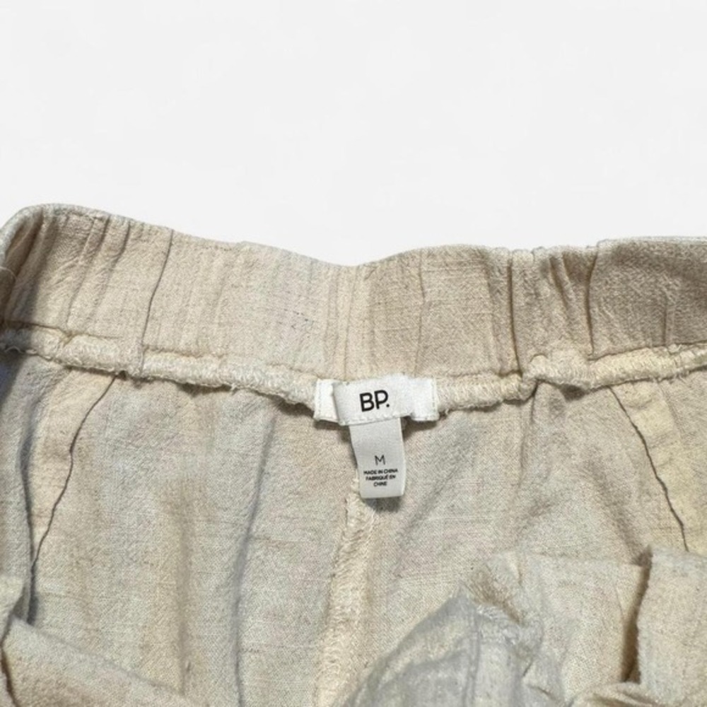 BP. Linen Blend Beige Shorts Women's Size M - Picture 2 of 5